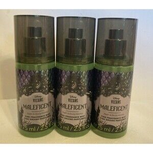 Bath & Body Works Disney Villains Maleficent Fine Fragrance Mist 2.5 fl oz x 3